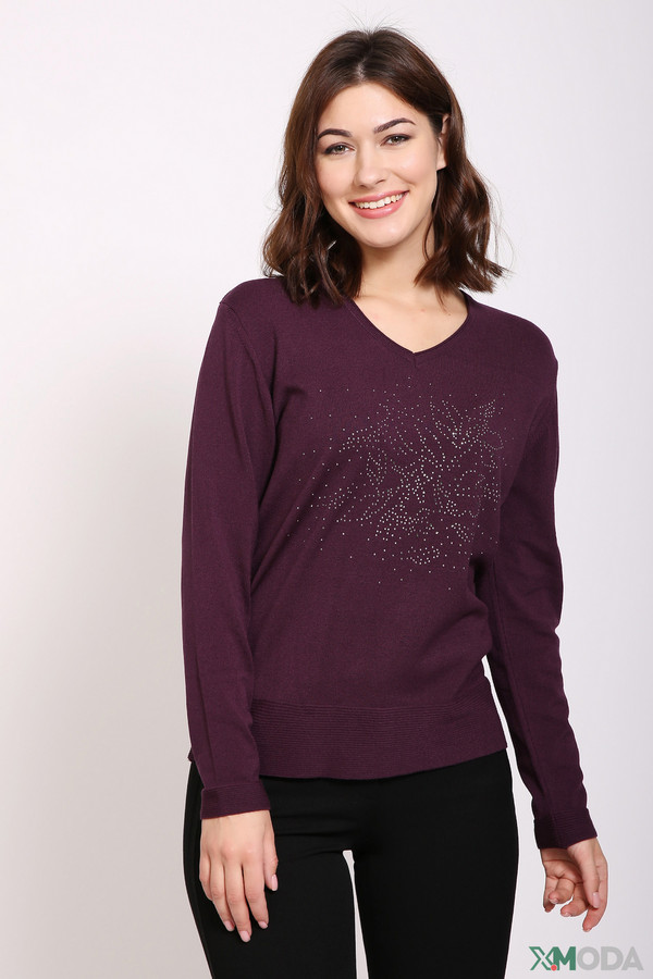 Пуловер Lebek, размер 46, цвет фиолетовый - фото 1