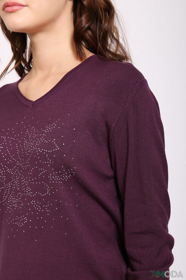Пуловер Lebek, размер 46, цвет фиолетовый - фото 4