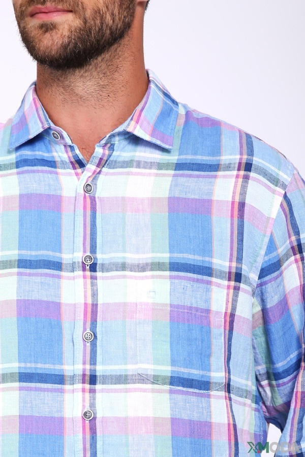 Рубашка с длинным рукавом Olymp, размер 39-40, цвет голубой - фото 4