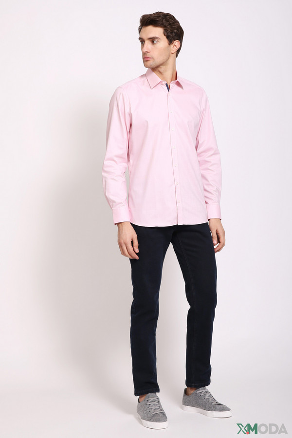 Рубашка с длинным рукавом Marvelis, размер 42, цвет розовый - фото 2