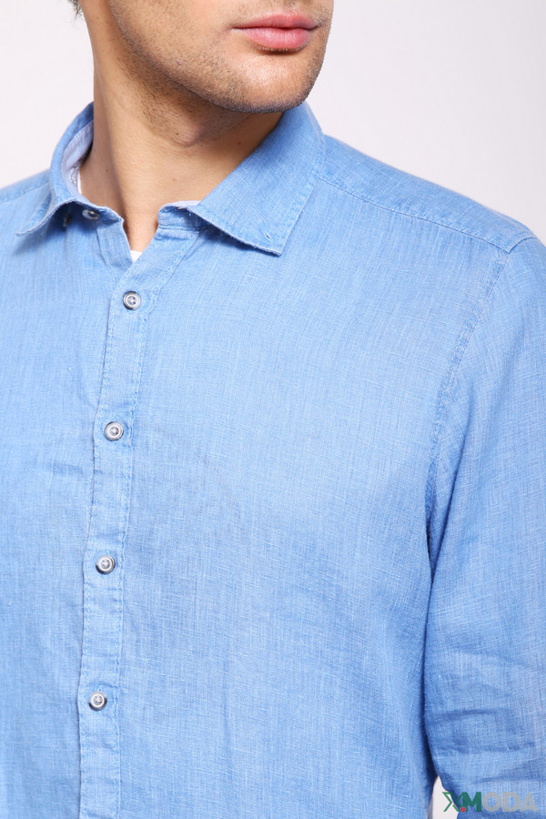 Рубашка с длинным рукавом Olymp, размер 41-42, цвет голубой - фото 5