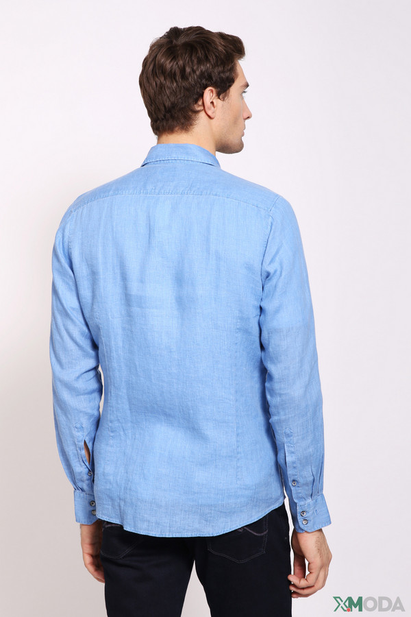 Рубашка с длинным рукавом Olymp, размер 41-42, цвет голубой - фото 4