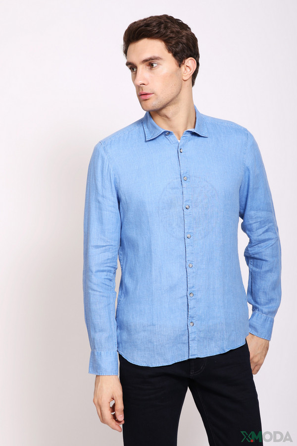 Рубашка с длинным рукавом Olymp, размер 41-42, цвет голубой - фото 3