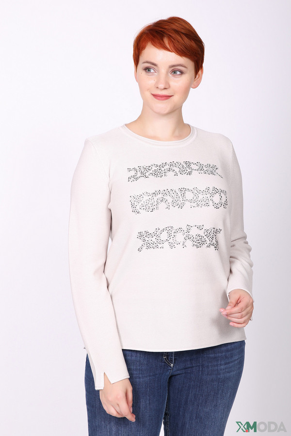 Пуловер Rabe collection, размер 52, цвет бежевый - фото 1