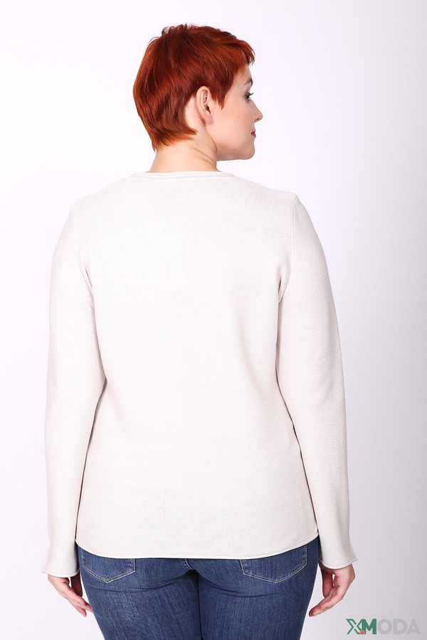 Пуловер Rabe collection, размер 52, цвет бежевый - фото 3