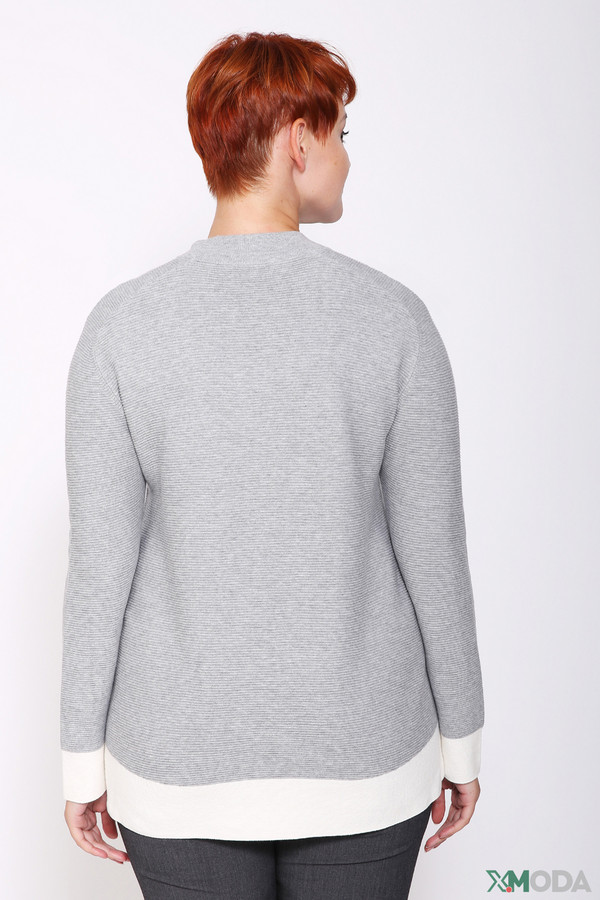 Пуловер Via Appia, размер 46, цвет серый - фото 3