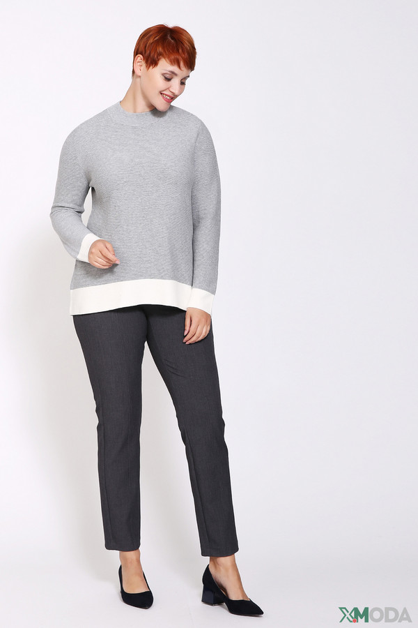 Пуловер Via Appia, размер 46, цвет серый - фото 2