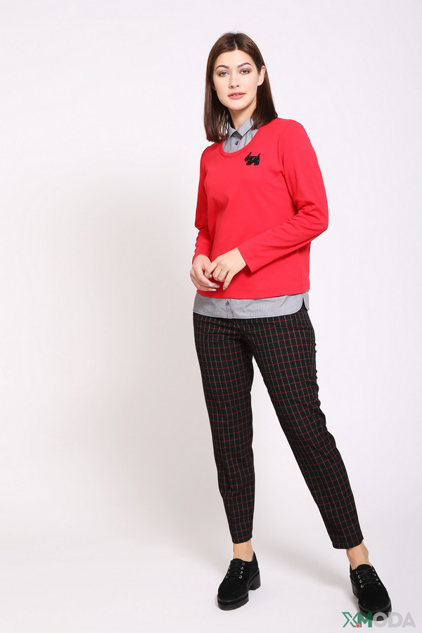 Пуловер Rabe collection, размер 50, цвет красный - фото 2