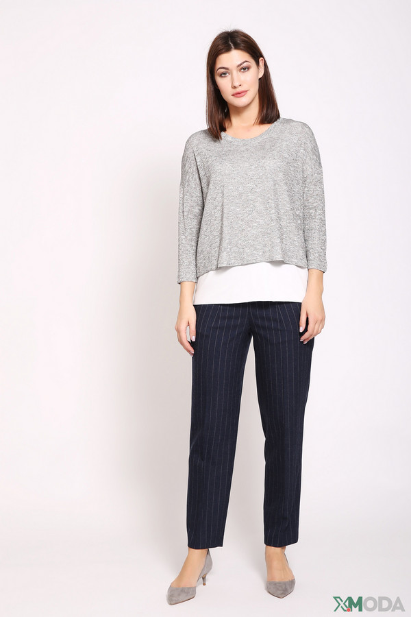 Пуловер Oui, размер 50, цвет серый - фото 2