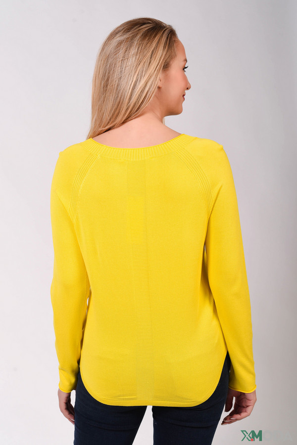 Пуловер Oui, размер 42, цвет жёлтый - фото 3
