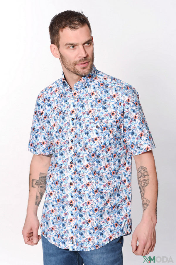 Мужские рубашки с коротким рукавом Casa Moda, размер 54-56 - фото 1