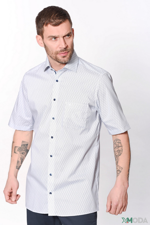 Мужские рубашки с коротким рукавом Casa Moda, размер вотор 44, плечи 56 - фото 1
