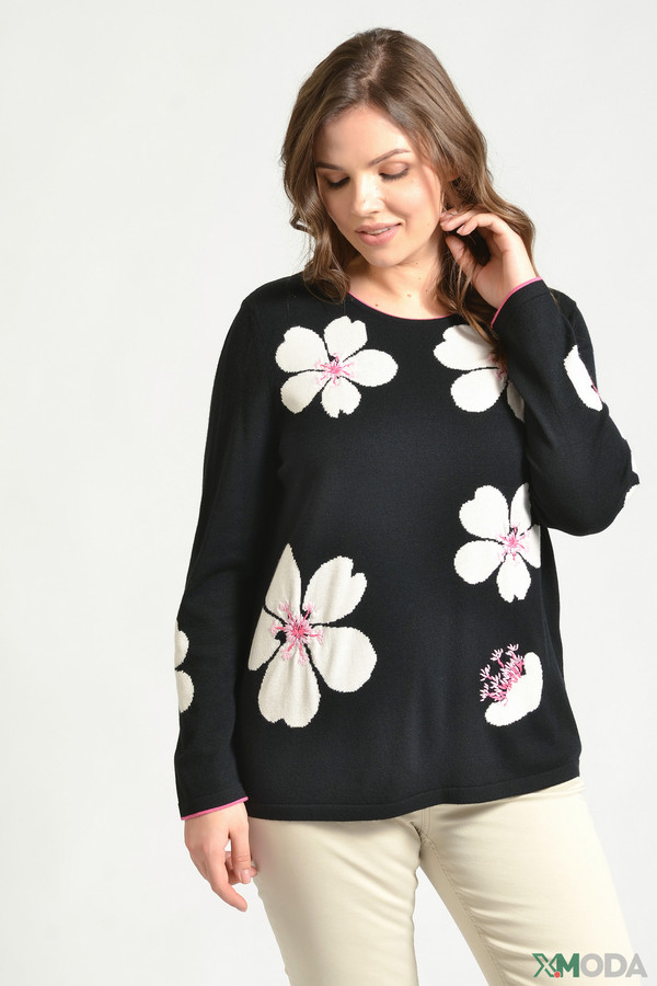 Пуловер Rabe collection, размер 48, цвет чёрный - фото 1