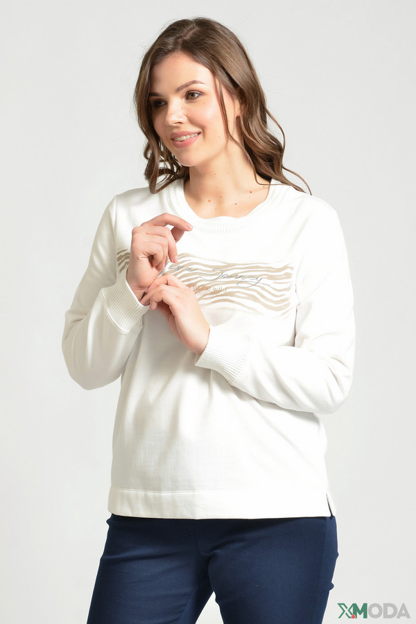 Пуловер Via Appia, размер 42, цвет белый - фото 1