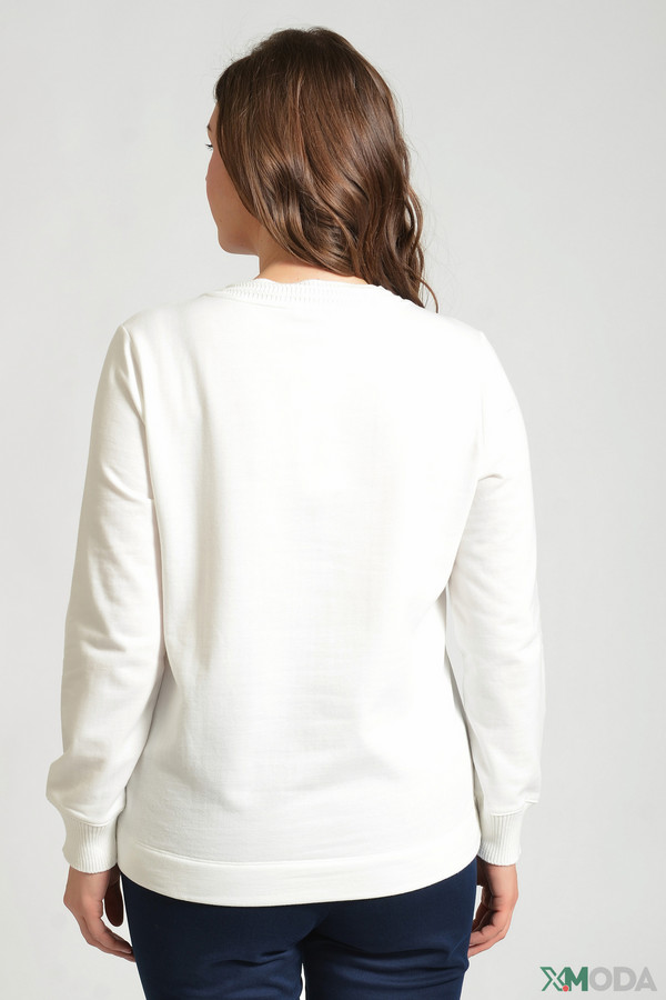Пуловер Via Appia, размер 42, цвет белый - фото 2