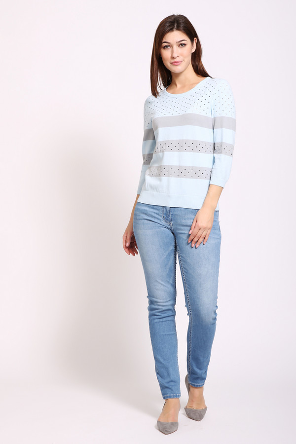 Пуловер Pezzo, размер 54, цвет голубой - фото 4