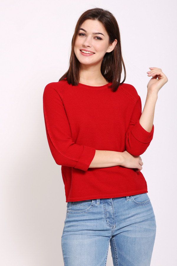 Пуловер Pezzo, размер 52, цвет красный - фото 1