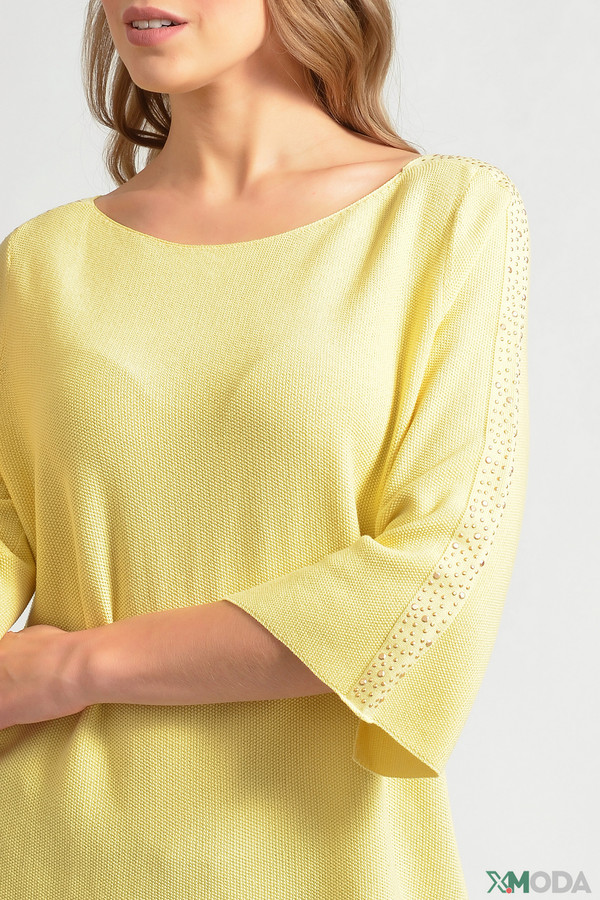 Пуловер Pezzo, размер 52, цвет жёлтый - фото 4