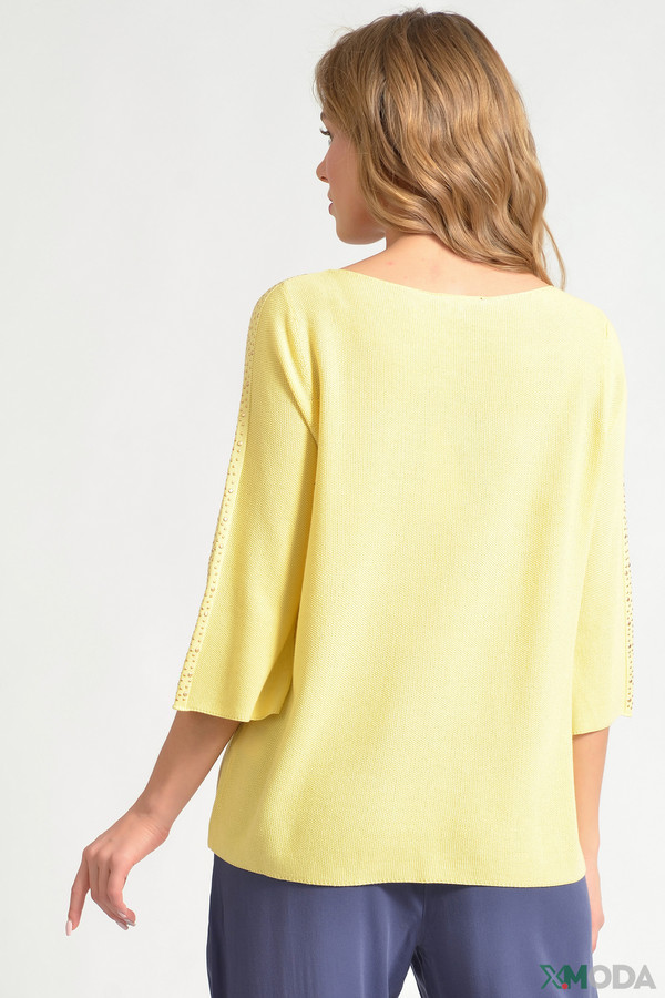 Пуловер Pezzo, размер 52, цвет жёлтый - фото 2