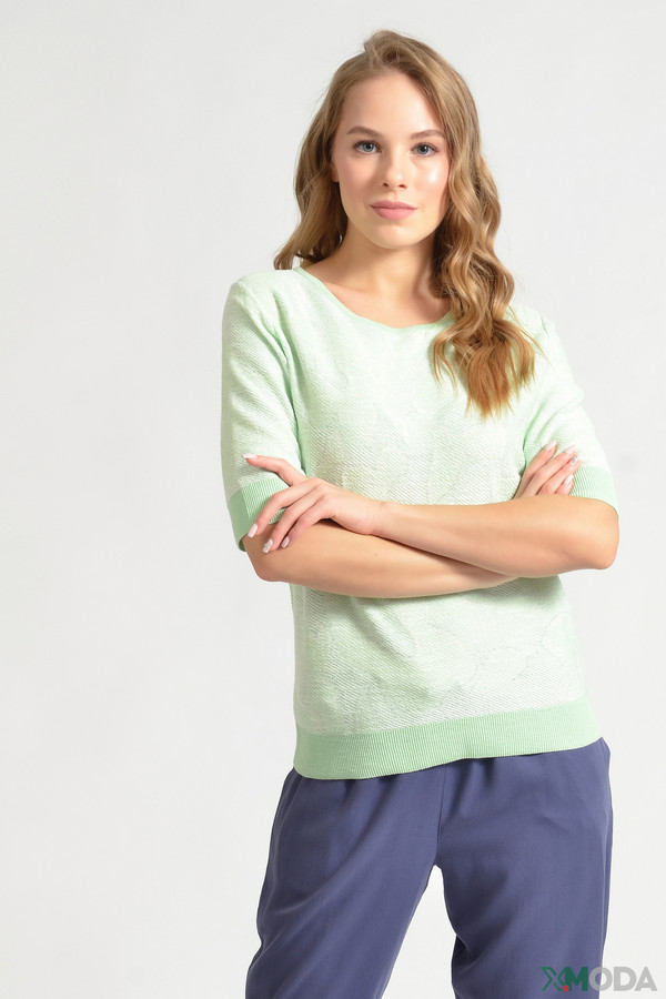 Пуловер Pezzo, размер 50, цвет зелёный - фото 1