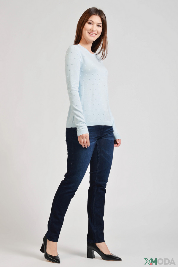 Пуловер Pezzo, размер 48, цвет голубой - фото 3