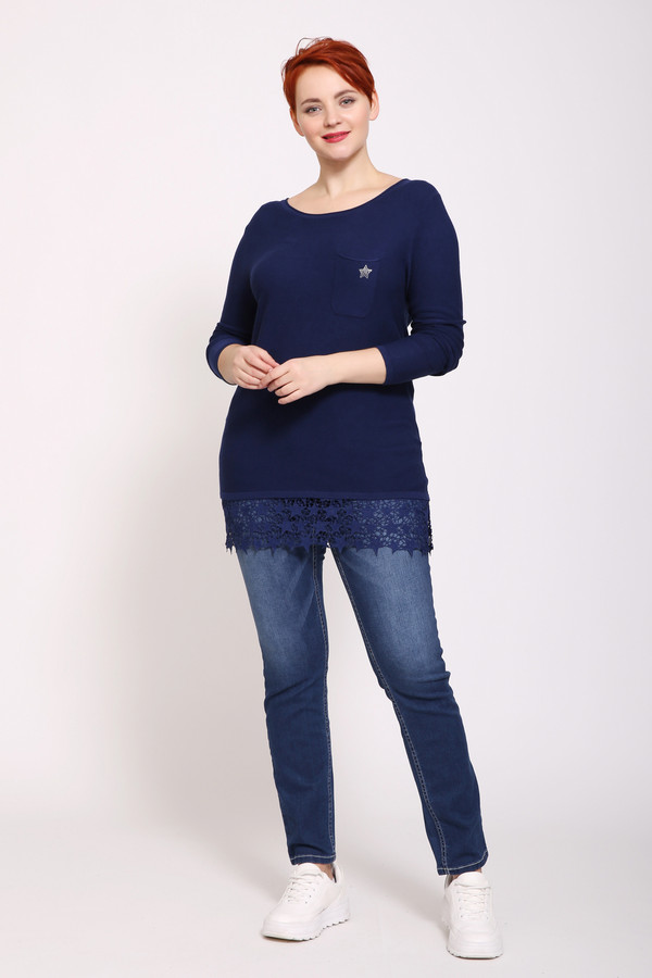 Пуловер Pezzo, размер 42, цвет синий - фото 5