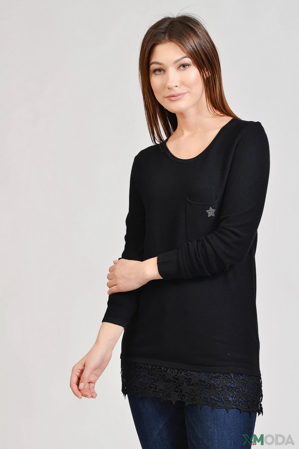 Пуловер Pezzo, размер 50, цвет чёрный - фото 1