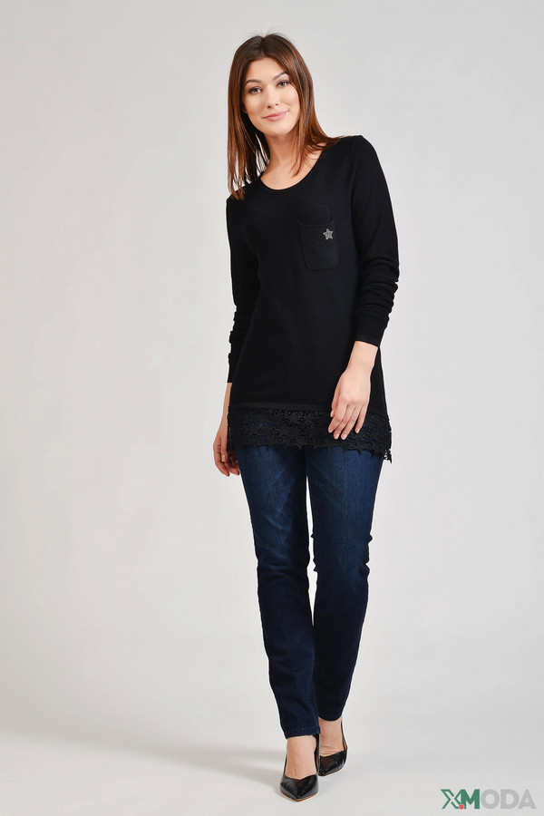 Пуловер Pezzo, размер 50, цвет чёрный - фото 4