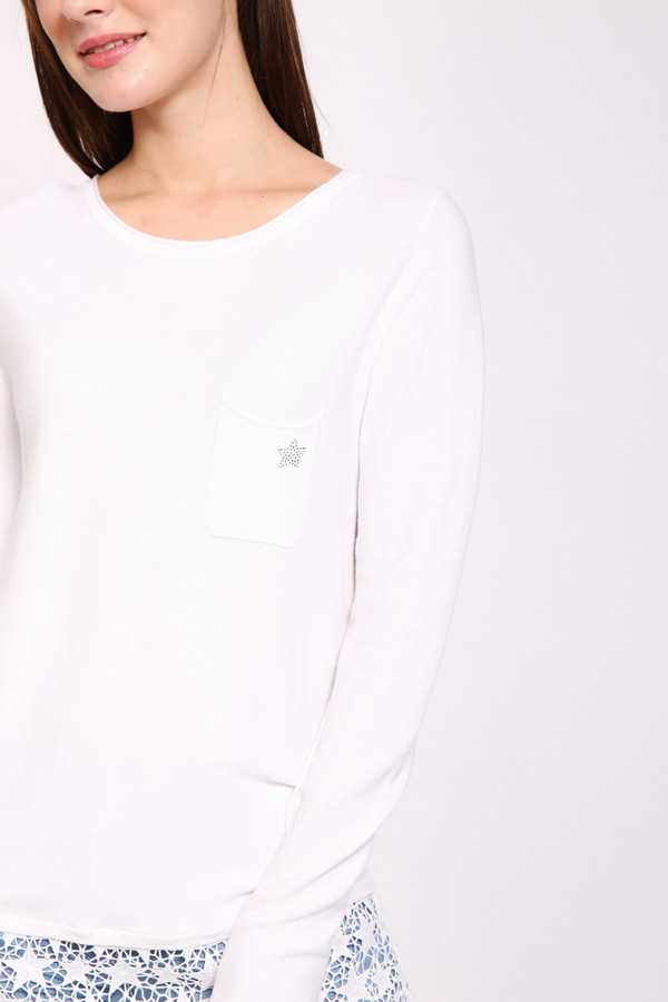 Пуловер Pezzo, размер 42, цвет белый - фото 3
