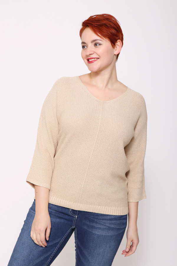 Пуловер Pezzo, размер 52, цвет бежевый - фото 1