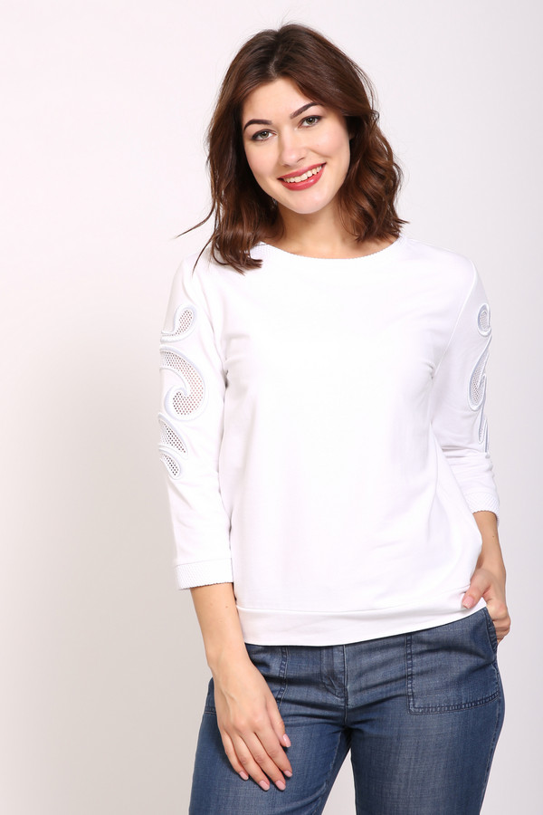 Пуловер Just Valeri, размер 48, цвет белый - фото 1