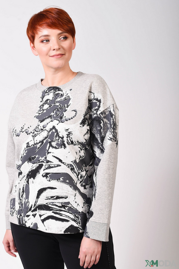 Пуловер Pezzo, размер 46, цвет серый - фото 1