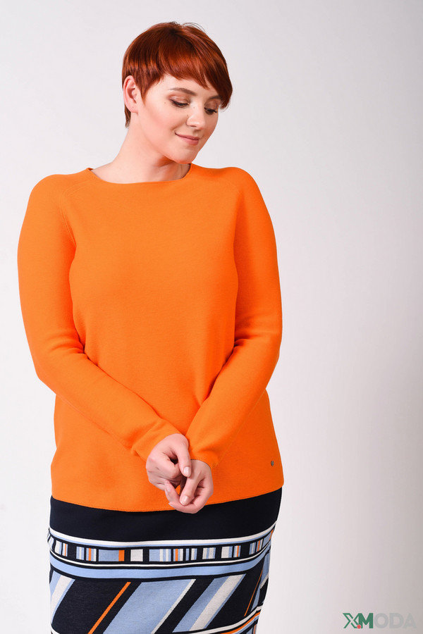 Пуловер Gerry Weber, размер 52, цвет оранжевый - фото 1