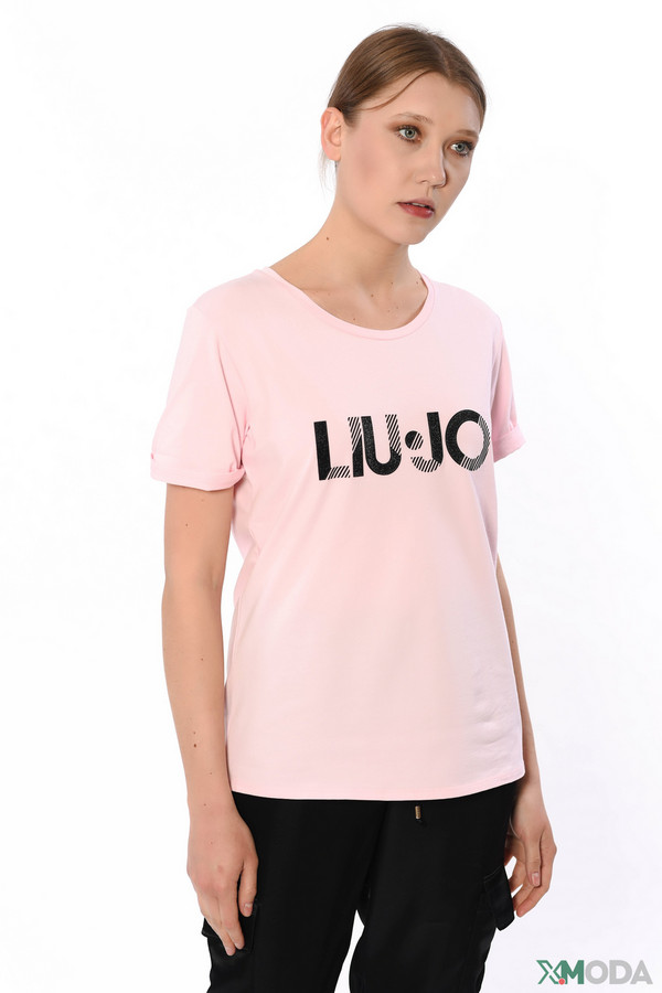 Футболка Liu-Jo Jeans, размер OS, цвет розовый - фото 1