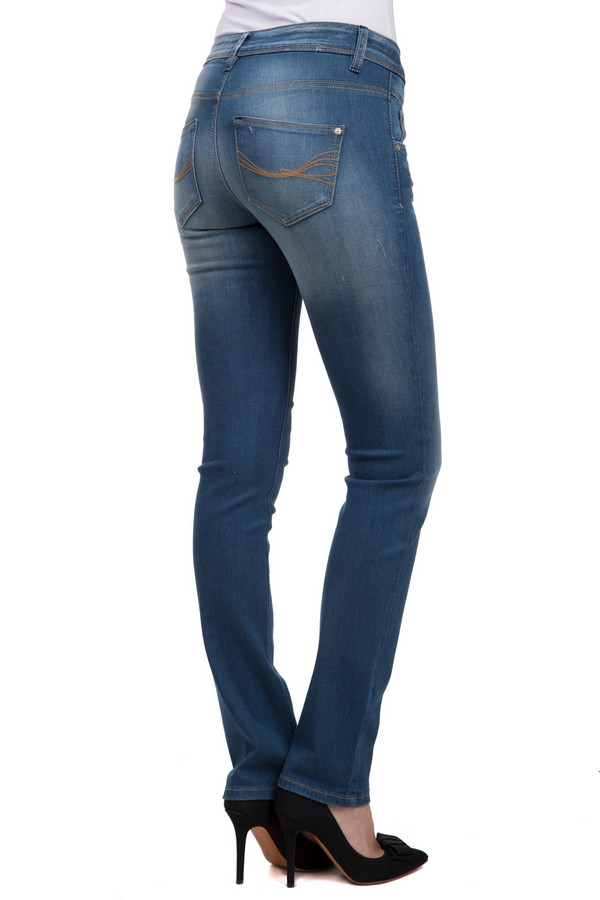 Модные джинсы Tom Tailor, размер 42(L32), цвет синий - фото 4