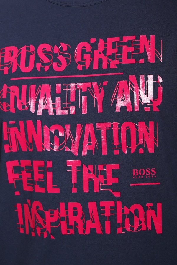 Футболкa Boss Green, размер 46, цвет красный - фото 4