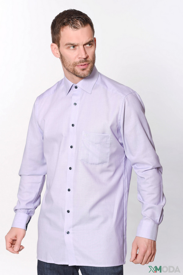 Рубашка с длинным рукавом Olymp, размер 40, цвет сиреневый - фото 2