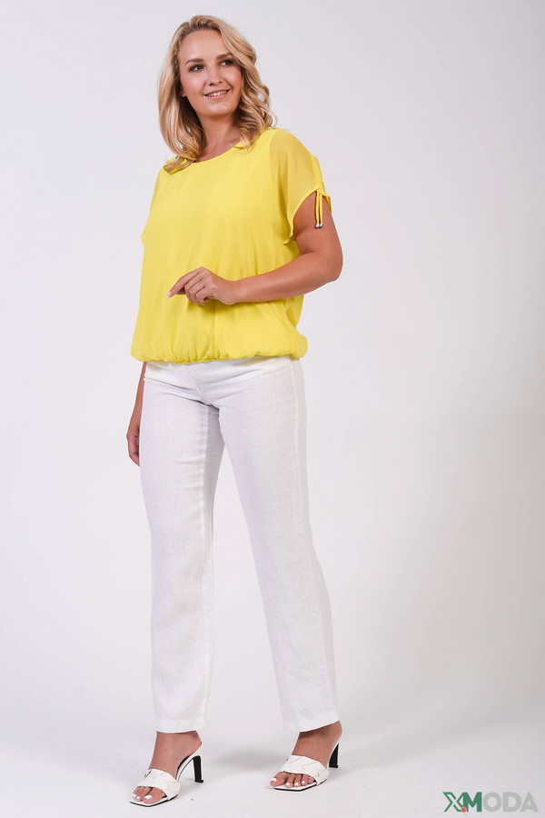 Блузa Frapp, размер 52, цвет жёлтый - фото 4