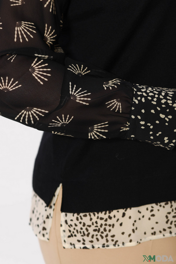 Пуловер Luisa Cerano, размер 48, цвет чёрный - фото 4