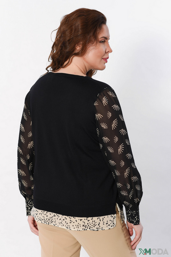 Пуловер Luisa Cerano, размер 48, цвет чёрный - фото 2