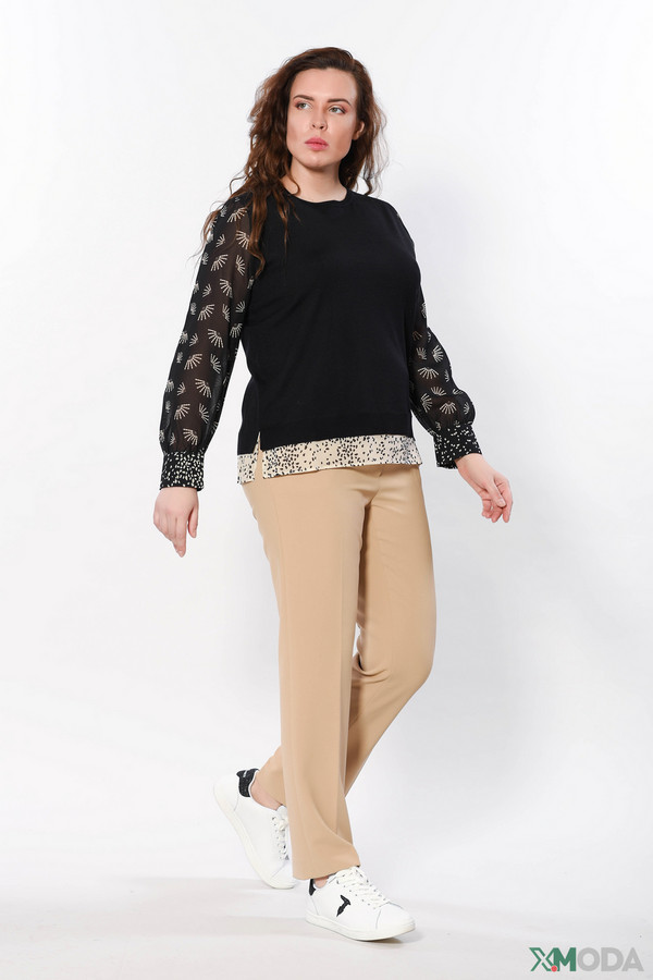Пуловер Luisa Cerano, размер 48, цвет чёрный - фото 3