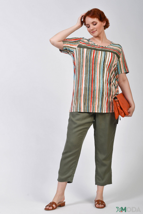 Блузa Samoon, размер 50, цвет разноцветный - фото 3