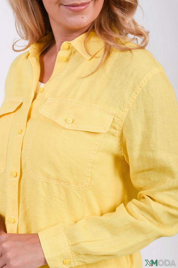 Блузa Gerry Weber, размер 46, цвет жёлтый - фото 5