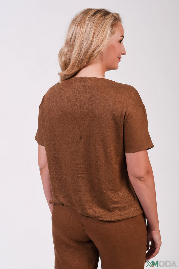 Блузa Gerry Weber, размер 48, цвет коричневый - фото 2