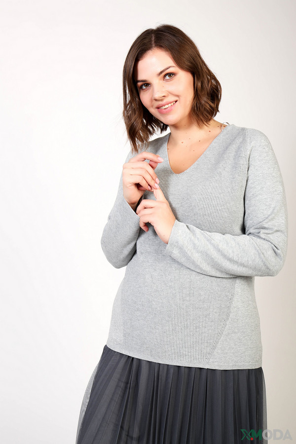 Пуловер Via Appia, размер 50, цвет серый - фото 1