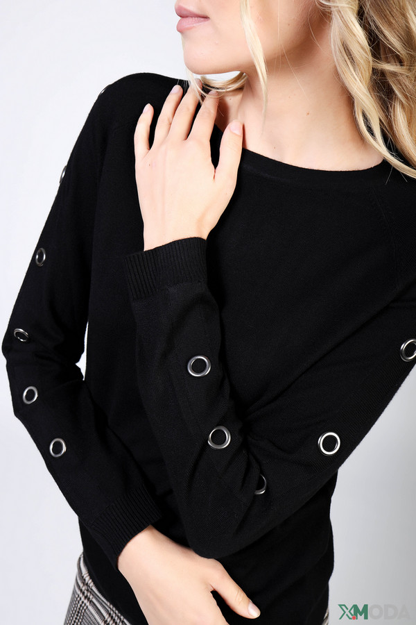Пуловер Lebek, размер 44, цвет чёрный - фото 5