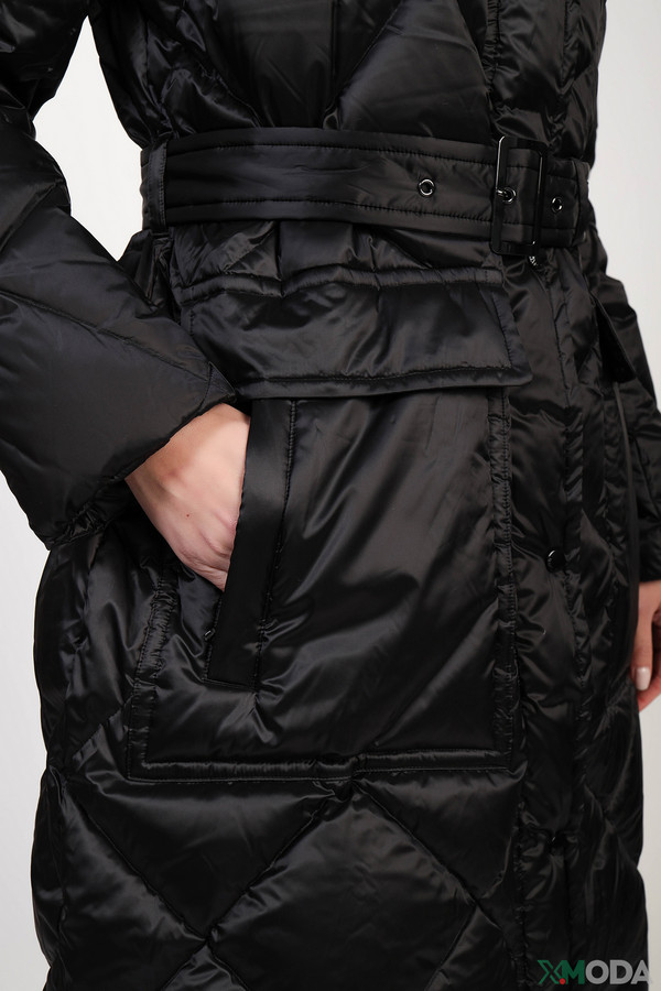Пальто Marc Cain, размер 50, цвет чёрный - фото 4