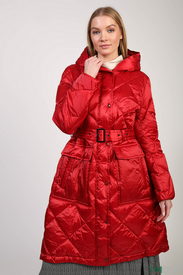 Пальто Marc Cain, размер 46, цвет красный - фото 2