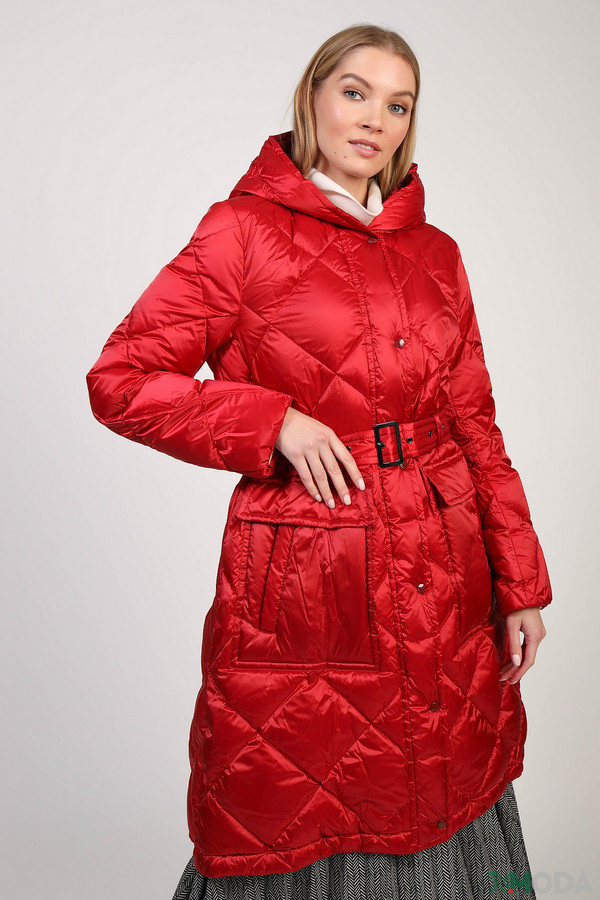 Пальто Marc Cain, размер 46, цвет красный - фото 3