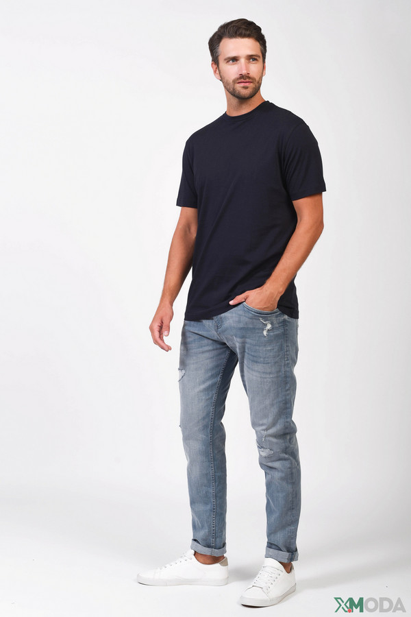 Модные джинсы Tom Tailor, размер 48, цвет голубой - фото 1
